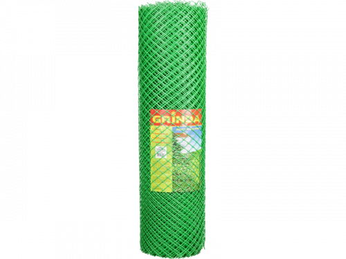 Решетка заборная Grinda, цвет зеленый, 1,2х25 м, ячейка 35х35 мм / 422265